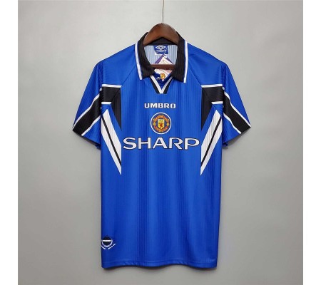 Manchester United 96/98 Away Blue Soccer Jersey